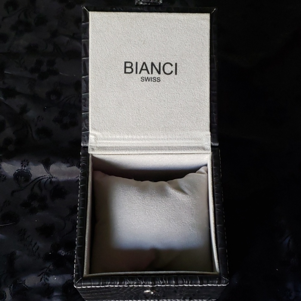 Authentic Snake Skin Bianci Swiss Watch Box